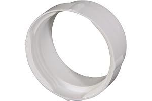 Abluftschlauch-Adapter für Wäschetrockner (ideal für Trockner mit 100-mm-Anschluss) weiß