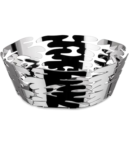 Coppa Da Cucina Alessi Veneer - Design Patricia Urquiola, Acciaio Con Resina, Marrone, Diametro 21 Cm - Foto 6