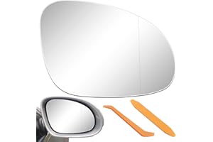 TXERFOLG Remplacement de verre de rétroviseur pour VW JETTA 5 2005-2010/ VW GOLF 5 2003-2008/ VW PASSAT B6 2007-2011/ SKODA SUPERB Facelift 2007-2008 chauffant rétroviseur extérieur côté passager(droit)