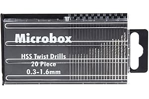 Demiawaking - Micro punte per trapano in HSS, 0,3-1,6 mm, 20 pezzi