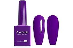 ‎CANNI CANNI UV Negellack Natur Lila Gellack Gel UV Nail Art Klassischer und All MatchStil Soak Off Gelnagellack für UV Lampe