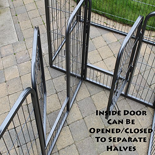 RayGar-Double-Heavy-Duty-Strong-Large-L105-x-W70-x-H70cm-Pet-Dog-Cat-Cage-Pen-Fence-Whelping-Kennel-Enclosure-New