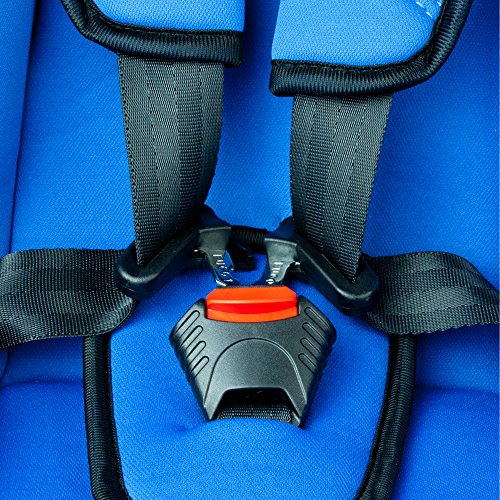 XOMAX XM-K4 BLUE Autokindersitz + Gruppe I / II / III (9 – 36 kg) + ECE R44/04 geprüft + Farbe: Blau, Schwarz, Grau + mitwachsend + 5-Punkte-Sicherheitsgurt + Kopfstütze verstellbar + Rückenlehne abnehmbar / Bezüge abnehmbar & waschbar - 6