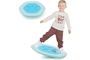 ‎HOMCENT HOMCENT Balancierbrett für Kinder, Balance Kinder, Balance Board mit 5 Holzkugeln, Kinder Balancierbrett, Belastung 50 KG