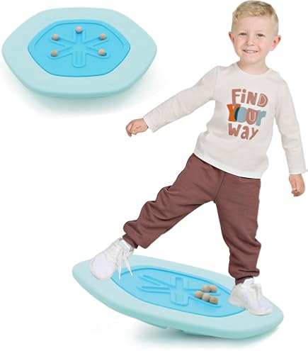 Wackelbrett Für Kinder – Balance Board Zum Schaukeln & Spielen, Fördert Motorik & Gleichgewicht