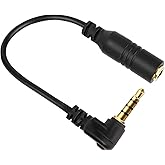 Yosoo Health Gear TRS to TRRS Converter Cable, 3.5mm TRS to TRRS Adapter Microphone Adapter Cable Converter Mobile Audio Adap
