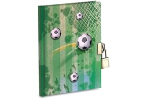 MARELI Diario secreto 14,5 x 18 cm con candado de metal y 2 llaves