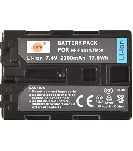 Blumax Set Mit Lader Für Sony NP-FM50,FM90 QM51D 1400mAh Kamera Ladegeraet S047h048