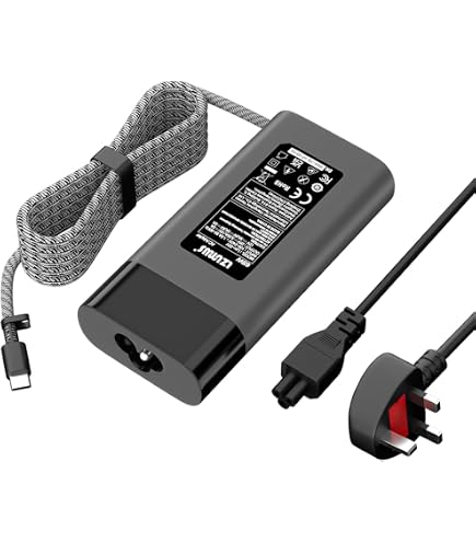 Caricatore USB-C 100W Per HP Spectre, ZBook, Envy, Pavilion, EliteBook E Chromebook – Alimentatore Veloce Con Cavo Incluso