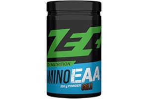 ‎ZEC+ Zec+ Nutrition Amino EAA Pulver – 500g, Geschmack Wildkirsche │ Aminosäuren Pulver mit EAAs & BCAAs