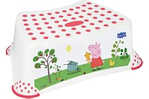 Solution EU 49511 Peppa Pig Step Stool Seat with Non Slip Feet White