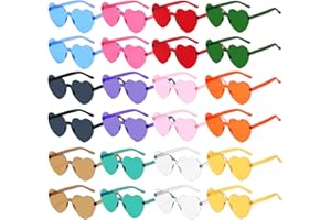 Sprinlot Occhiali da Sole a Cuore - 4/8/12/24 Paia per Matrimonio, Compleanno Carnevale Festa Cosplay Divertenti e Alla Moda