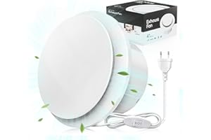 SLUELI Extractor de Aire de 150mm con Interruptor,Extractor de Baño Silencioso y Potente de 2Velocidades Mejorado,Bajo Ruido, Fácil de Instalar en Ventanas,Techos y Paredes en Baños Cocinas Garajes