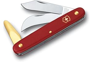 ‎VICTORINOX Victorinox, Taschenwerkzeug, Garten, Okulier- und Hakenmesser 3, rot, 3, Funktionen, Klinge, gebogen;Klinge, spitz;Messing-Rindenlöser, Swiss Made