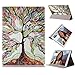 Produktbild Ouneed® Hülle für iPad pro 12.9 Zoll , Baum des Lebens ultra dünner Standplatz Leder rückseitige Abdeckungs Fall für iPad pro 12.9 Zoll