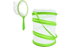 BEOTNP Butterfly Net, Butterfly Kit for Kids, 13 x 23cm Insect Catcher and 16 x 20cm Insect Bucket, Butterfly Netting and Bug Catcher for Life Science Education and Outdoor Activities