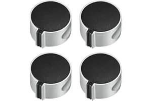 HQRKOTM 4 Pezzi manopole piano cottura,manopole per fornelli a gas,6MM Copertura Pomello Accessori di Ricambio per Fornello a Gas Universale