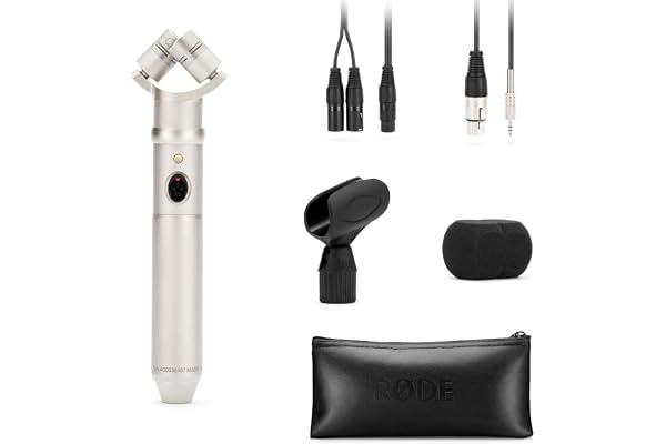 RØDE NT4 Microphone à condensateur stéréo avec deux capsules de ½" en array X/Y fixe pour production musicale, enregistrement en lieu et enregistrement de musique live