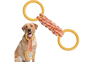 GENERIC Dog Tug of War Toy, Dog Rope Toy, 17.32x4.72x2.36 Inches Convenient Compact Sturdy Pet Chewing Training Tool, Chew Puppy Playing Device for Dogs, Boredom and Stimulation