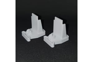 3D SAVOIE Paire de guides compatible STANLEY 2031 pour porte coulissante de placard