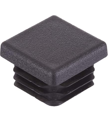 Tappi Terminali Per Tubi Rettangolari 23x13 Mm - 30 Pezzi Neri, In Plastica, Per Gambe Mobili E Recinzioni