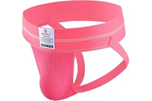 BRODDLE Men's Jockstrap Stretchy Nylon Mesh Pouch Performance Workout Athletic Supporters for Men