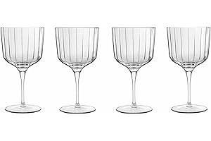 LUIGI BORMIOLI Bormioli Luigi Bach - Bicchieri da Gin - SON.hyx Crystal - Altamente resistenti alla rottura - Lavabile in lavastoviglie, Trasparente, Set da 4 pezzi, 60 cl