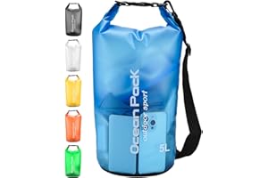 Henrycares Waterproof Dry Bag 20L 10L 5L, Sack with Phone Dry Bag and Long Adjustable Shoulder Strap Included, for Traval, Camping, Hiking, Swimming, Boating, Fishing