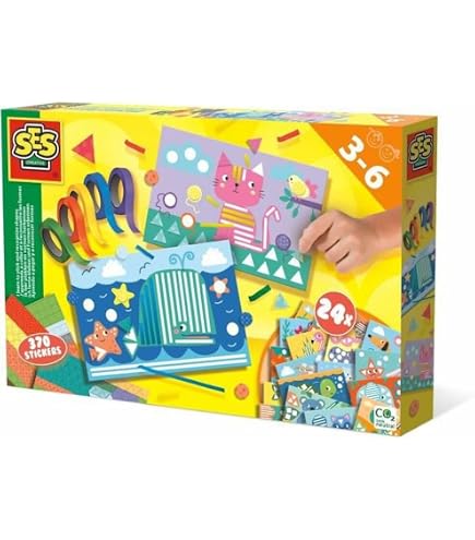 Jeu Montessori Découpe Formes - Ciseaux Sécurisés Pour Enfants 3-6 Ans - Inclut 6 Planches, 2 Cartes De Découpage Et Colle à Doigt - Développe La Motricité Fine