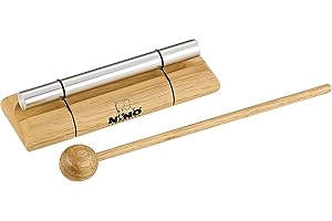 Nino Percussion Energy Chimes Musikinstrument – Klein – inklusive Schlägel – für Kinder ab 3 Jahren – Holz und Aluminium, Natur (NINO579S)