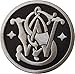 Produktbild Klettverschluss Velcro Smith & Wesson Logo Script Guns Military Police Tactical Airsoft S&W Aufnaher Patch 7,6cm
