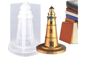 Vigcebit Lighthouse Mold | 3D Lighthouse DIY Candle Making Mold,Silicone Sugarcraft Mould Leaning Tower Of Spanish Lighthouse Silicone Chocolate Ice Mold Paste Mould