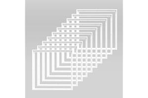 ‎XTEND ECOLIGHT Xtend EcoLight 10x Aufbaurahmen für LED Panel 620x620mm 62x62cm, Aluminium Farbe weiß zur Aufputz-Montage, zum Zusammenstecken, schraubenloser Zusammenbau