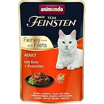 animonda vom Feinsten Mousse natvoer voor katten, kattenvoer voor volwassen katten, suikervrij, met kip tonijn, 12 x 85