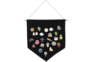 LIOOBO Pin Wall Display Banners Canvas Enamel Pin Lapel Badge Collection Display Pennant Banner Pin Badge Display Pins Badges Pin Display Pin Badge Pin Badges Pin Board Pin Badge Display Case Enamel