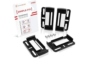 ‎SCHILDEVO schildEVO Simple Fix AT | Kennzeichenhalter für ÖSTERREICH | Set für 2 Autokennzeichen | Rahmenlose Nummernschildhalter | Auto PKW Kfz | Nummernschildhalterung