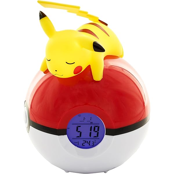 Teknofun Pokémon Pikachu LED Natlampe - 25 cm, Trådløs, Berøringssensor