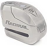 Radikal RK14S Lucchetto Antifurto Moto Bloccadisco Sonoro Allarme 120 Db, Warning Pre-Allarme, Omologato SRA, Doppia Chiusura