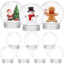 10 Boules De Boisson Noël 250ml - Ornements Arbre De Noël à Remplir Transparentes