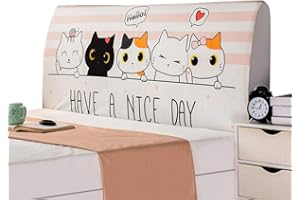 WINS Copertura testiera Letto Elasticizzato copritestiera Protettiva per testiera del Letto Carino Decorazione per Camera da Letto Fodera per testiera del Letto Singolo Matrimoniale