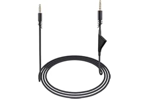 weishan A40 Kabel Ersatz für Astro A10 A40 TR Gaming-Headsets, 3,5 mm geflochtenes abnehmbares Audiokabel mit Inline-Lautstärkeregler, 1,8 m lang