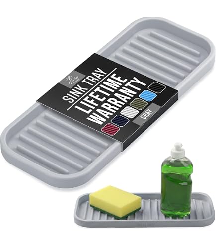 Portasapone In Silicone Con Scarico MicoYang | Multiuso Per Bagno E Cucina, Antiscivolo - 5