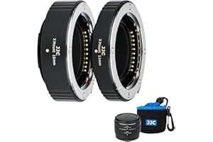 JJC Autofokus AF Makro Zwischenringe Set 11/16MM für Fujifilm Fuji X Mount X-H2S X-S10 X-Pro3 X-Pro2 X-A7 X-A5 X-T30 X-T3 X-T4 X-T200 X-T100 X-E3 Kameras Objektiv Zwischenringsatz