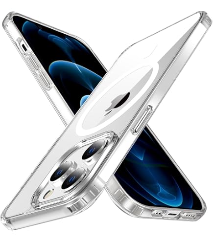iVoler Chiaro Cover Magnetica per iPhone 11 6.1 Pollici, Compatibile con MagSafe, [Anti Ingiallimento] [Antiurto di Grado Militare] Custodia Trasparente Sottile Antigraffio Rigida PC Case