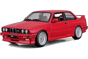BBURAGO Assortimento Casuale BMW Series 3 (1988) Scala 1:24, Replica Diecast con Portiere Apribili, Assortimento Casuale, Licenza Ufficiale BMW