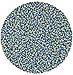 Produktbild myfelt Fritz Filzkugelteppich, rund, Schurwolle, grün/blau, Ø 120 cm