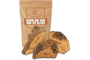 Wildfang® Korzeń do żucia z wrzosu dla psów, wytrzymały i trwały korzeń do żucia psa, nietłukące się drewno do żucia jako zabawka dla psa do optymalnej pielęgnacji zębów dla psów i szczeniaków
