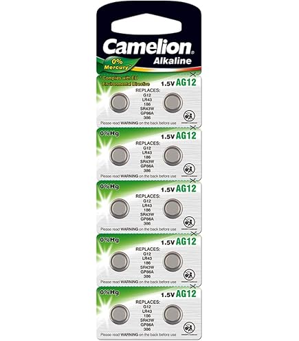 Piles Bouton AG12/LR43 - Lot De 50, 1,5V Alcalines, Longue Durée, Anti-fuites