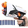 Toy Cloud Shot Blaster Toy Gun with 10 Soft Foam Dart Bullets, Safe and Long Range Air Gun Toys Guns for Kids Age 8-14 Year Old Boys