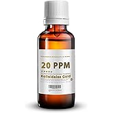 Natur Total Kolloidales Gold 20 PPM - 100 ml Tropfen hoch konzentriert (Reinheitsstufe 99,99%)